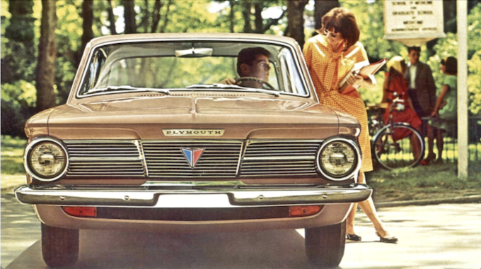 1963-66 Plymouth Valiant inched away from Virgil Exner's styling